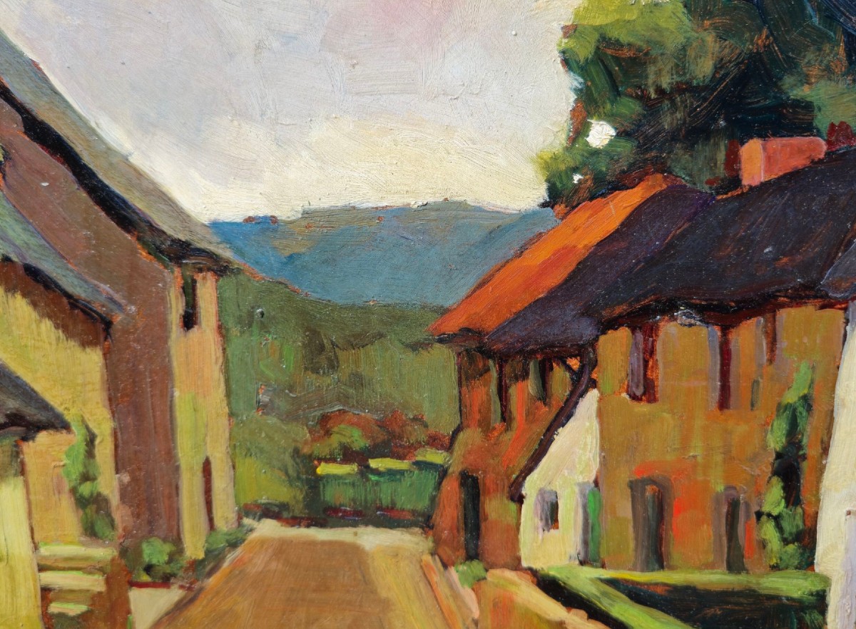 Anonyme, école Liegeoise - Paysage d'Un Village Ardennais -photo-4