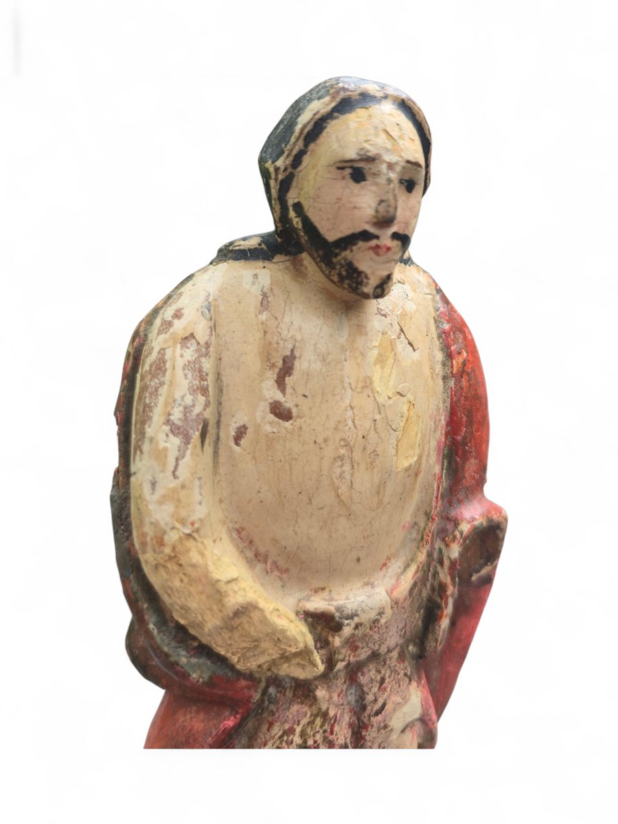 Christ en bois sculpté hispanique 18-19eme-photo-4