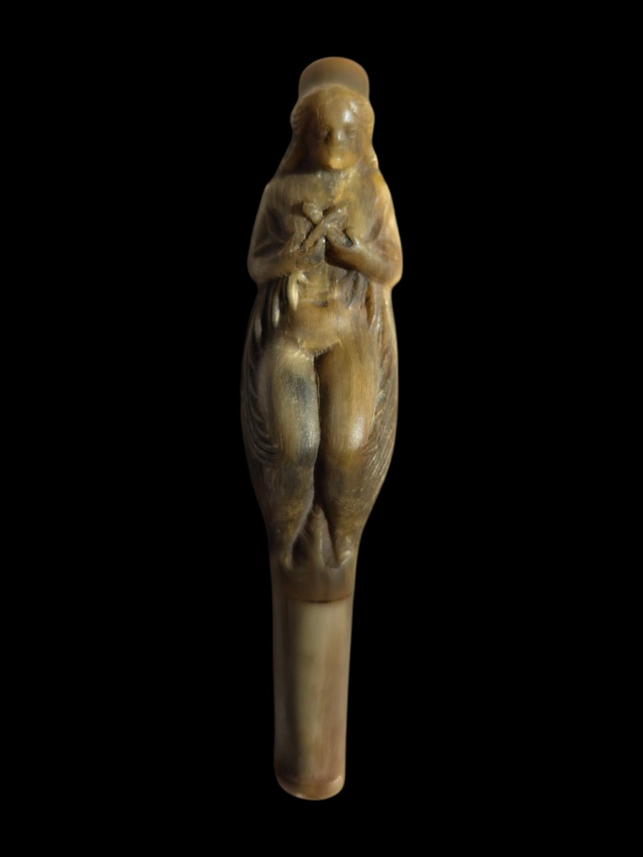 Fume-cigare sculpté, 19eme, femme erotisme