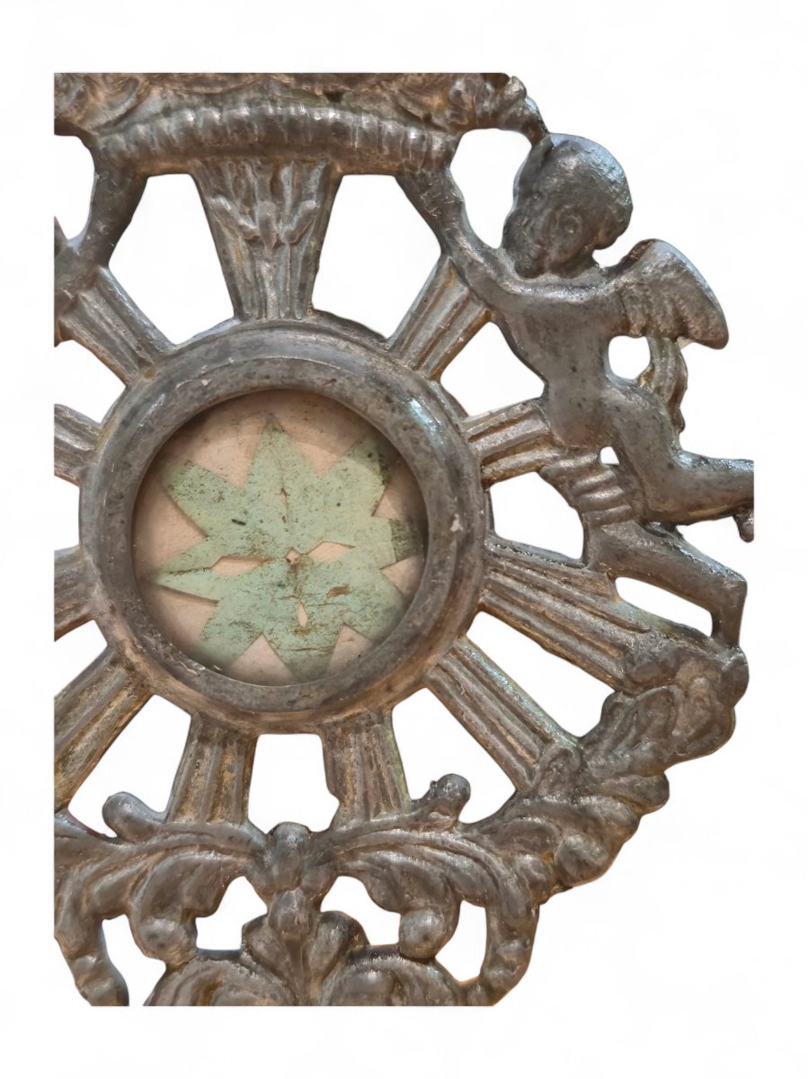 Ostentatious Reliquary - Pewter - 18th Century -photo-3