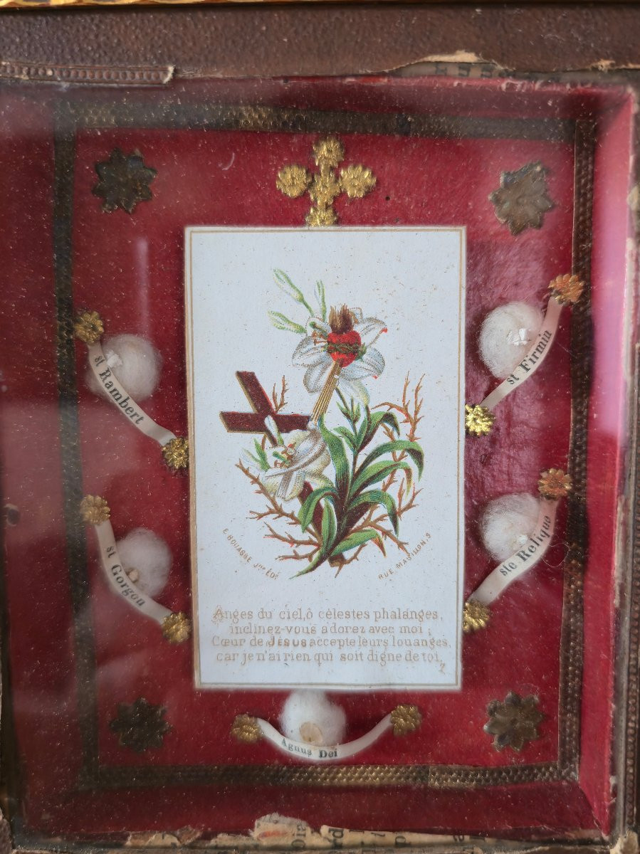 Cadre reliquaire 19eme siecle -photo-2