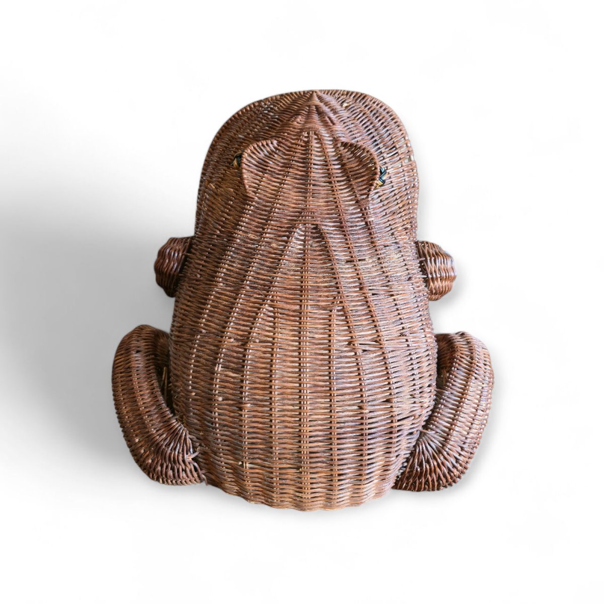 Olivier Cajan, Grenouille en osier, panier/porte-revue-photo-2