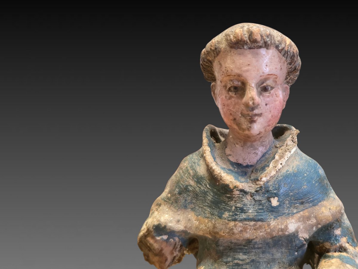 Saint Anthony Of Padua, 17th Century Statue-photo-1