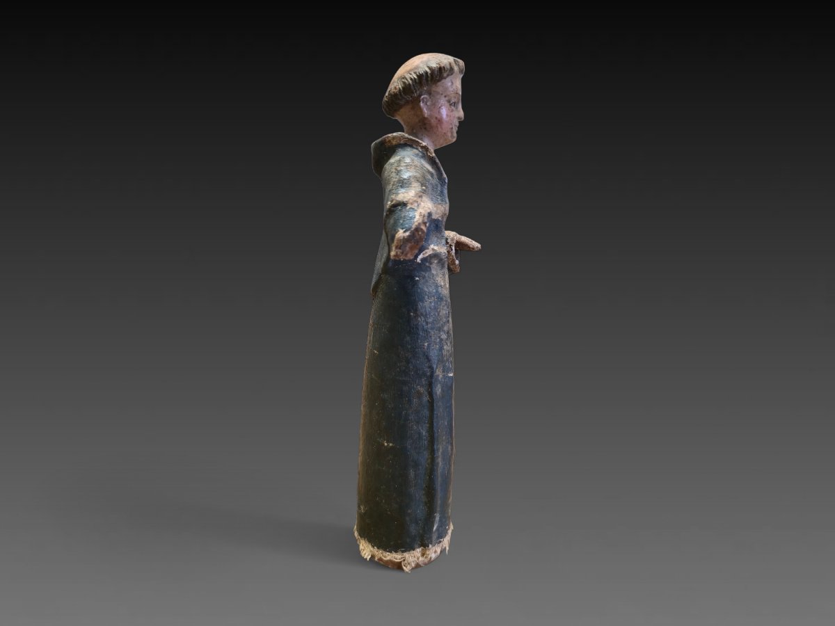 Saint Anthony Of Padua, 17th Century Statue-photo-3