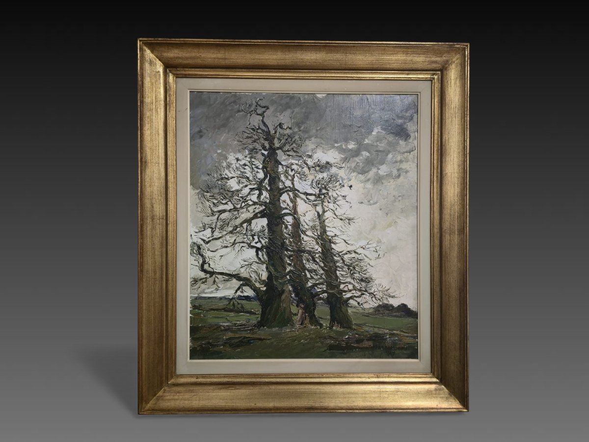 Henry Brunard (1912-1981), The Last Survivors Of Waterloo, Oil On Canvas-photo-1