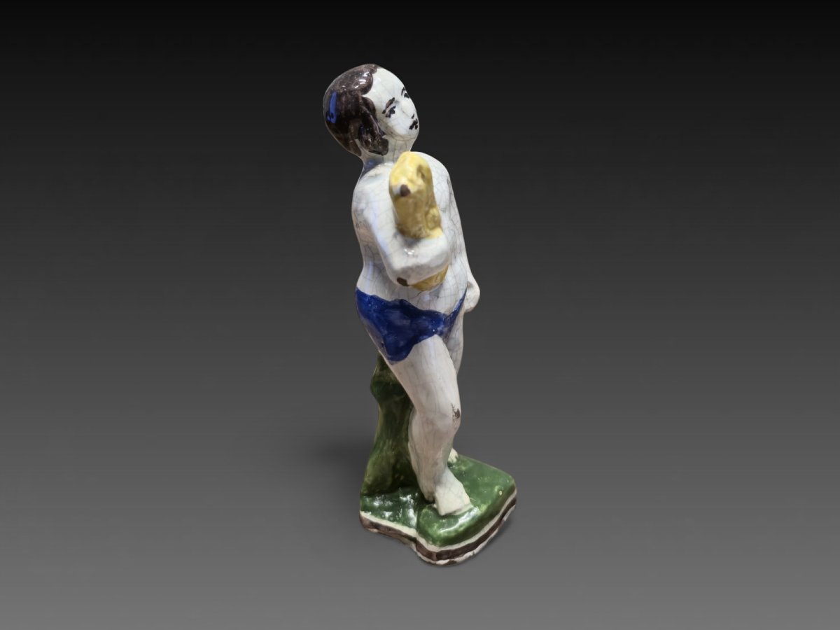 Faience de Bruxelle - Allégorie de l'été - faience - vers 1800-photo-1