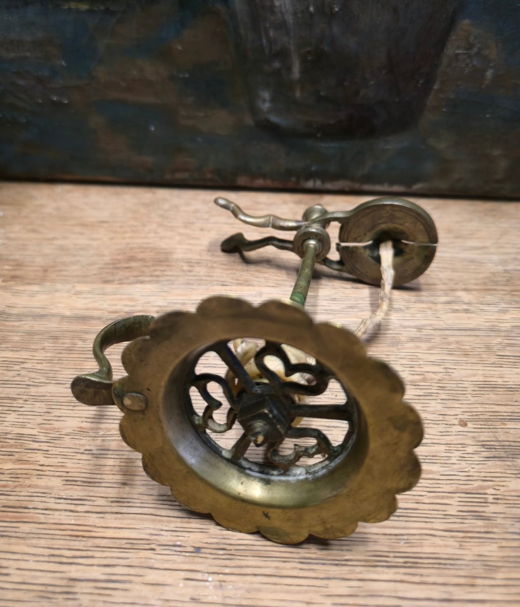 Wax Jack - vérin à cire - laiton - 18eme siècle - Angleterre - période géorgienne -photo-3