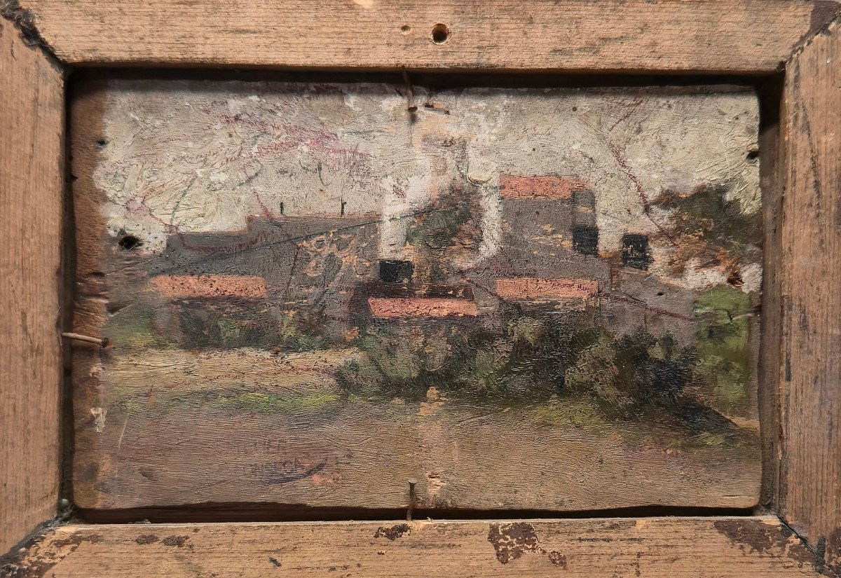 Gaston Simoes de Fonseca (1874-1943) - peinture bougeoir - 19eme siécle -photo-2