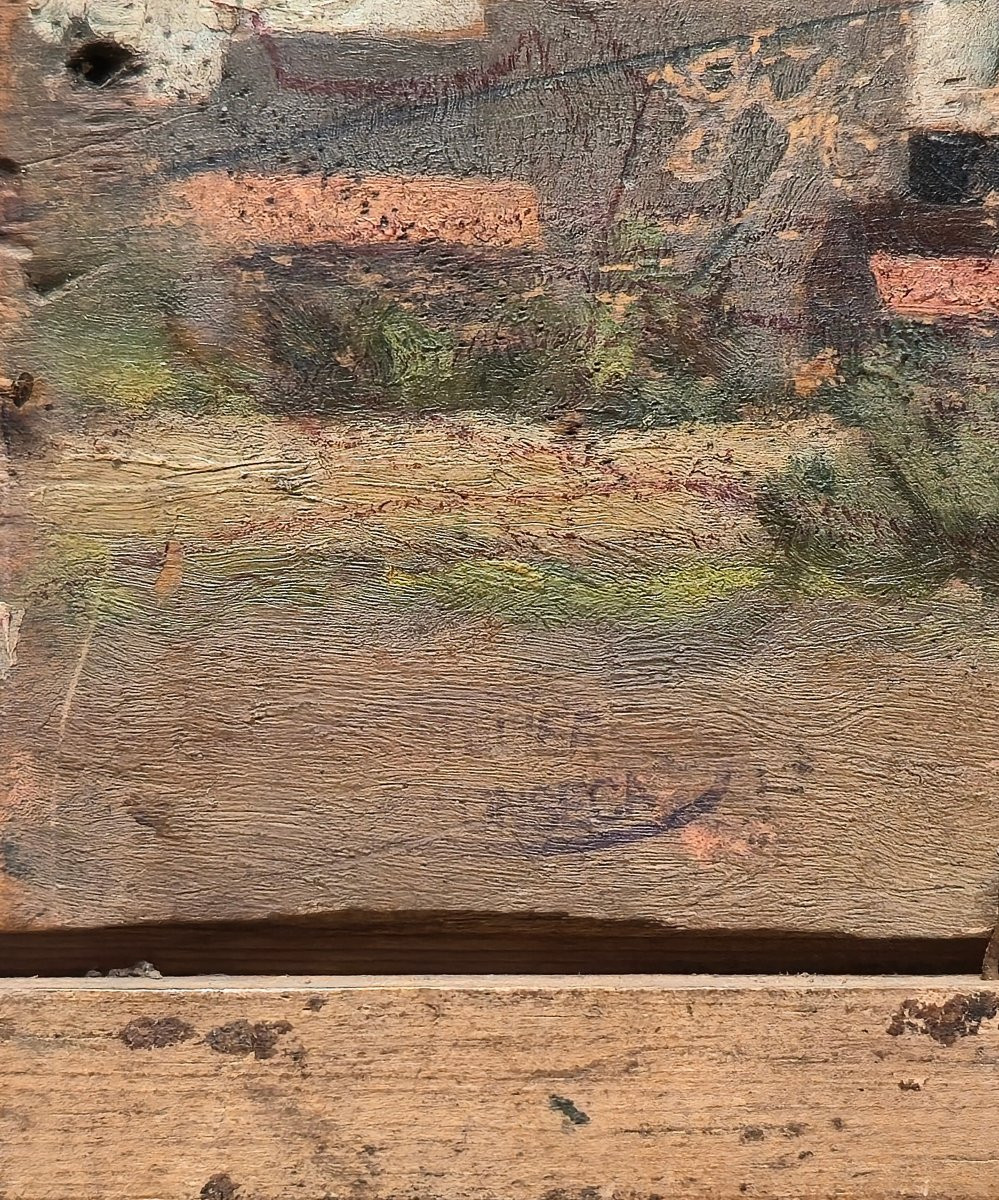 Gaston Simoes de Fonseca (1874-1943) - peinture bougeoir - 19eme siécle -photo-3