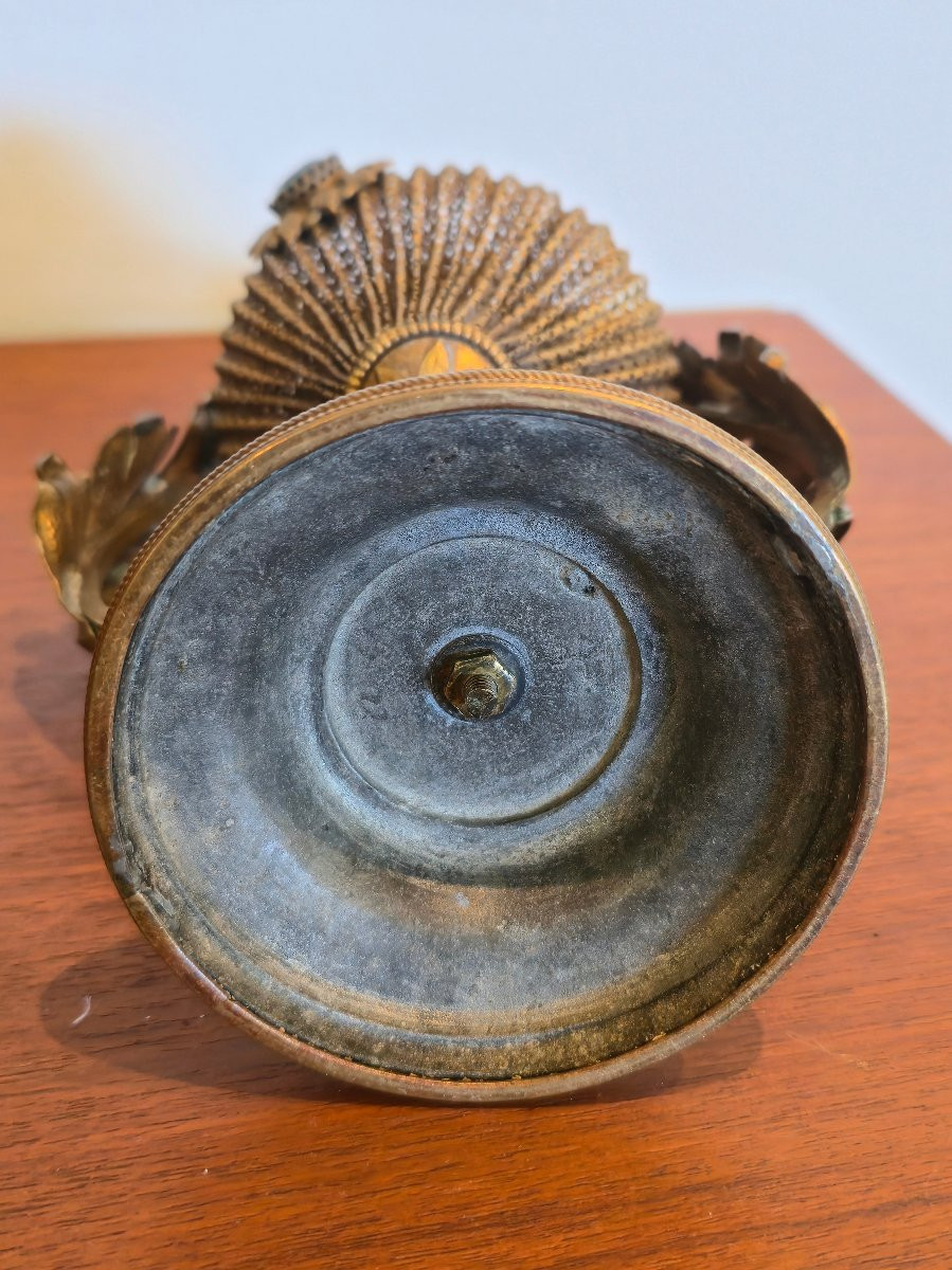 Small Church Lantern - Late 19th Century - Brass, Metal And Glass -photo-6