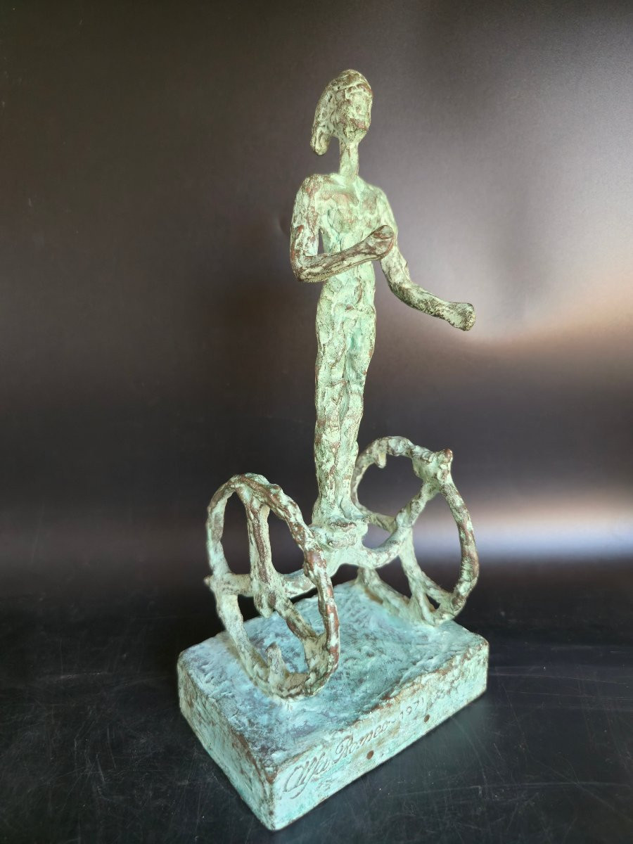 Luigi Broggini (1908-1983), trophée Alpha Romeo, design italien -photo-6