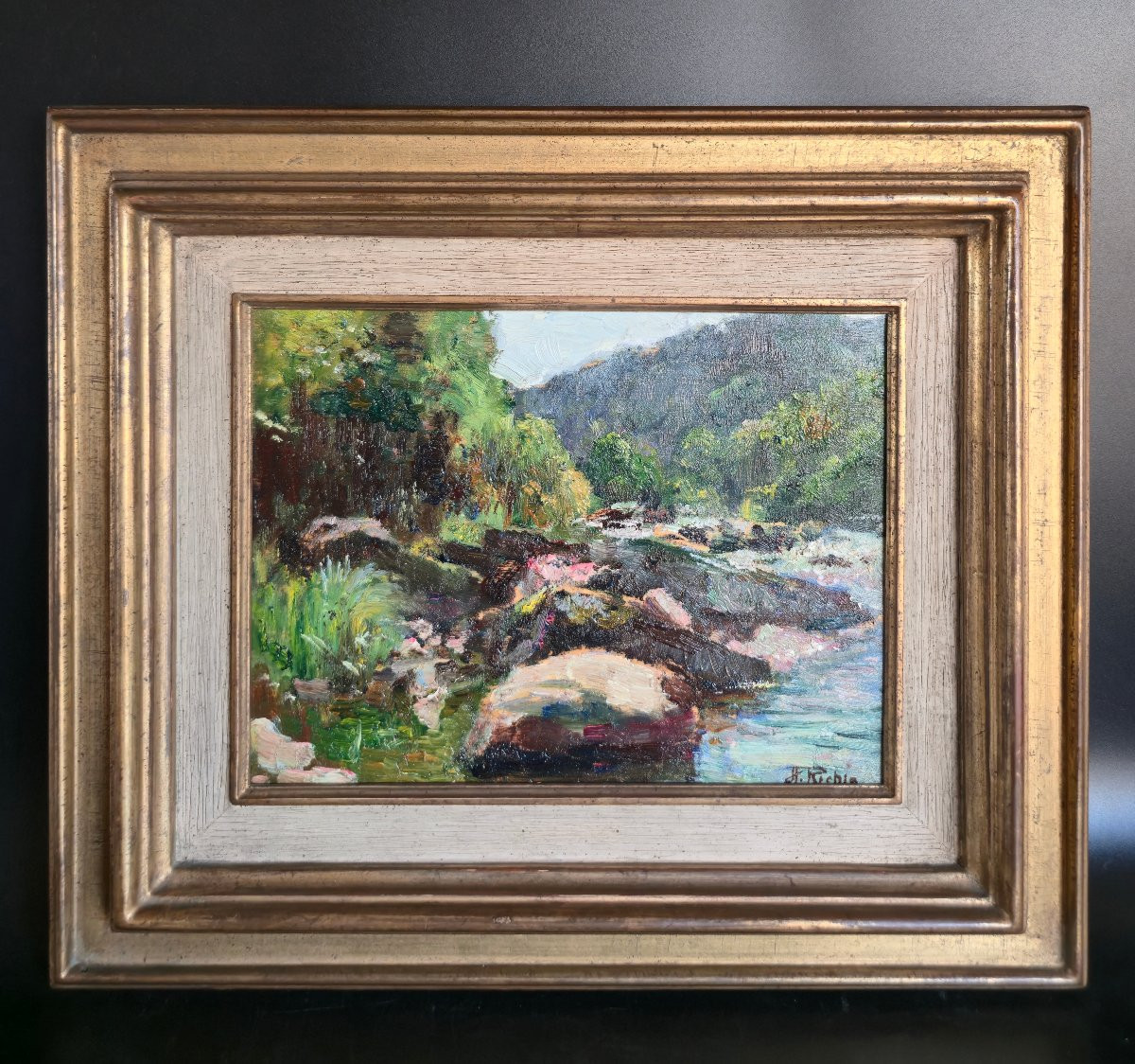 Herman Richir (1866-1942) - Les fonds de Quarreux Aywalle - peinture huile -photo-2