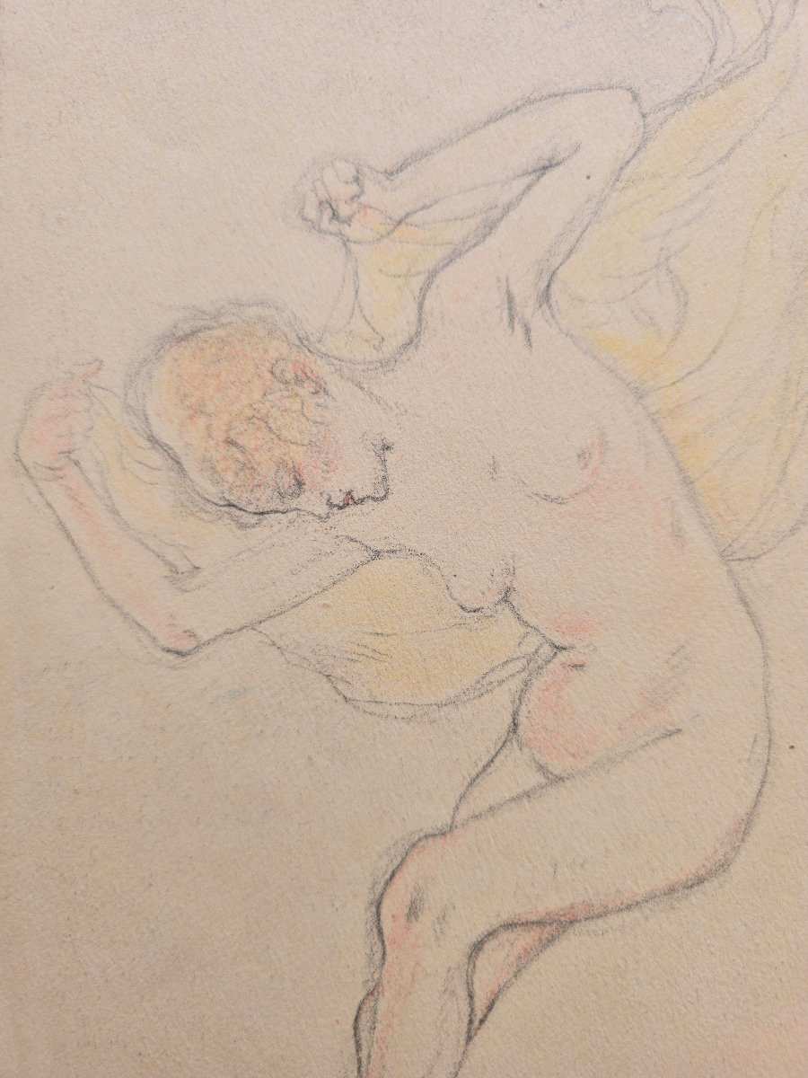 Armand Rassenfosse (1862-1934) - La danse - lithographie couleur - femme 1917-photo-2