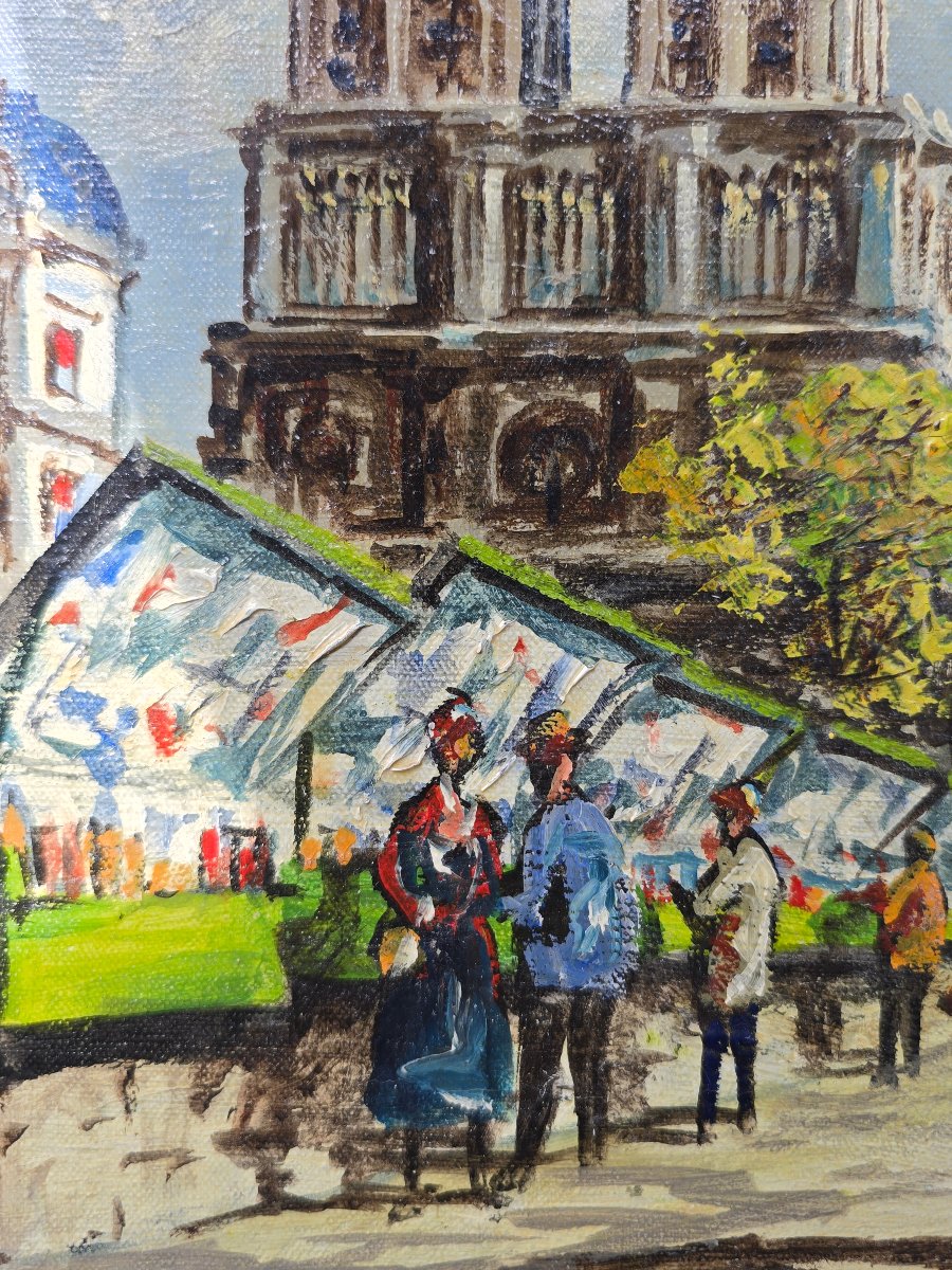 T. Arlis (1935-2011), Paris, Notre-Dame et les bouquinistes, dans le gout de Montmartre, livres-photo-2