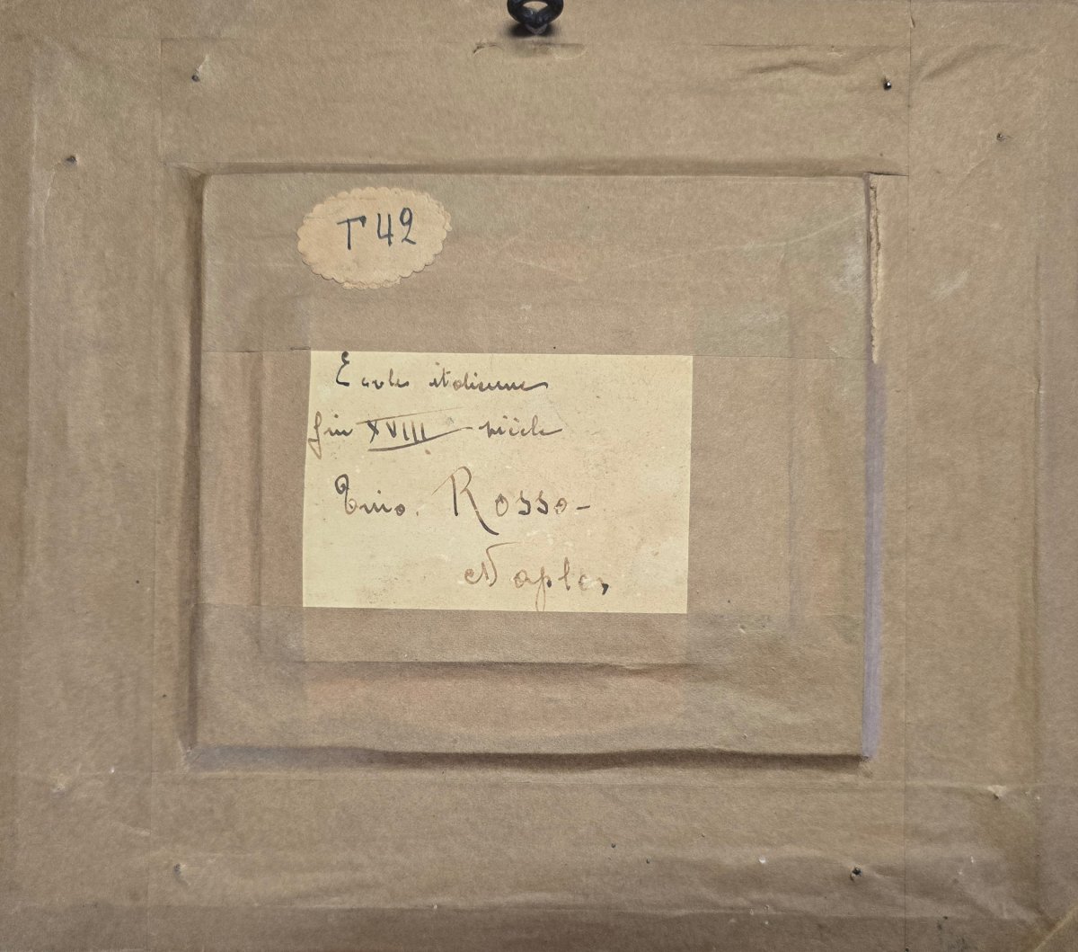 École italienne , 18eme, xviiie, miniature , vedute , vue de Naples , Napoli dal Campo ,gouache-photo-4