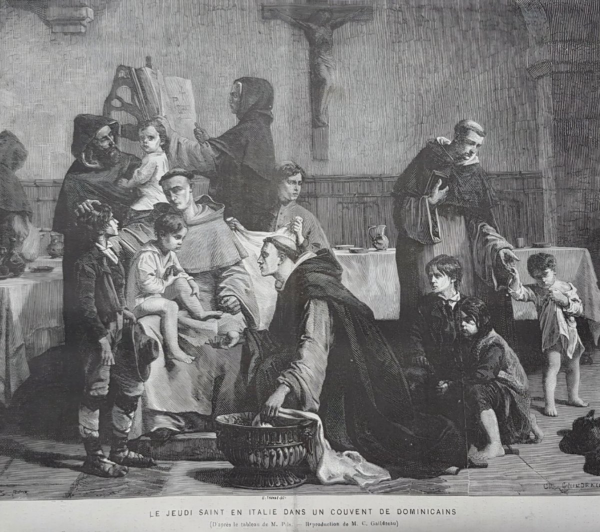 Based On A Work By Isidore Pils (1815–1875), *lienard*, Holy Thursday In Italy At A Dominican Monastery-photo-7