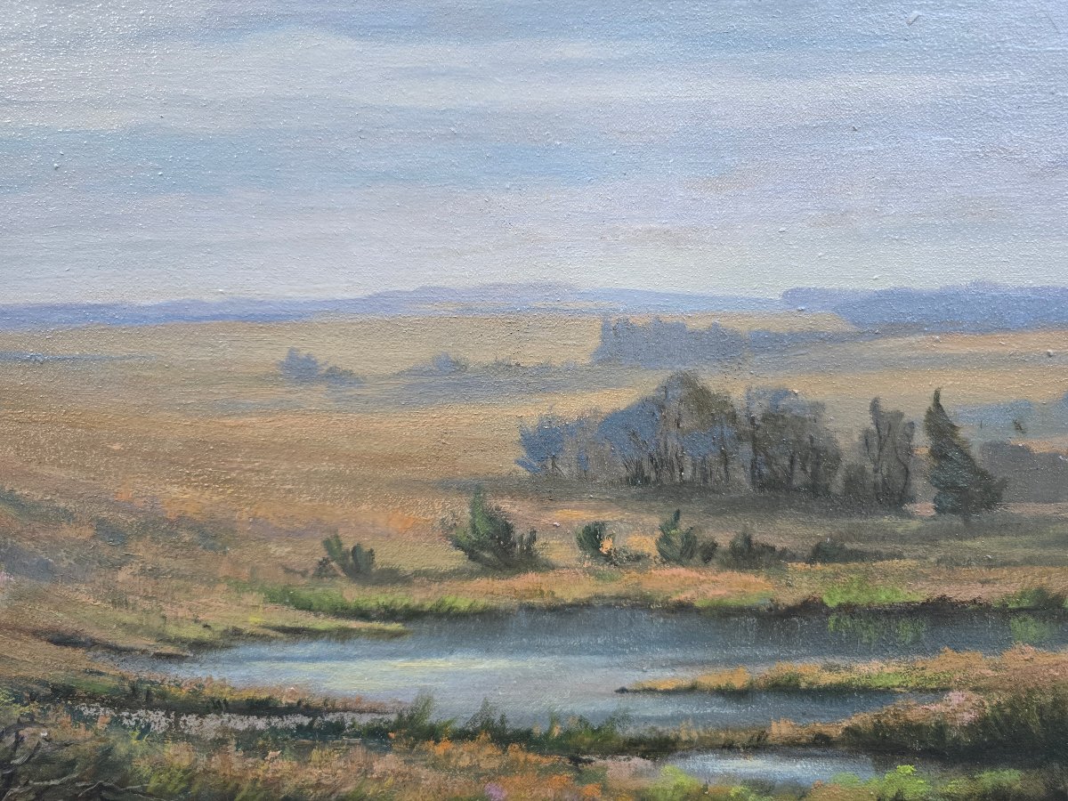 Louis Marville (1888-1968), grand paysage des fagnes belgique, ardenne, luxembourg, liège-photo-3