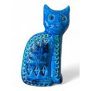 Aldo Londi (1911–2003) For Bitossi, Montelupo Fiorentino - Glazed Ceramic Cat 