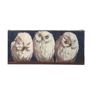 Roger DUTERME (1919-1997) - les trois chouettes