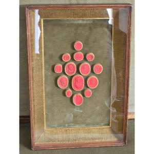 Wax Intaglios - Grand Tour - 19th Century - Italy - Ancient Greek And Roman Scenes