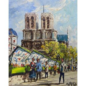 T. Arlis (1935–2011), Paris, Notre Dame, And The Book Sellers: The Flavor Of Montmartre, Books