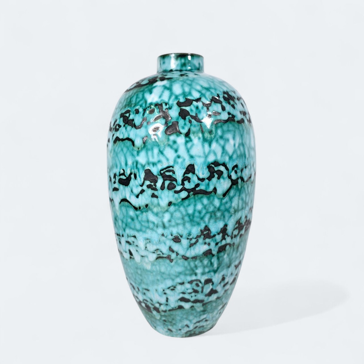 Art Deco Ceramic Vase By Primavera, Cab (bordeaux Art Ceramics)