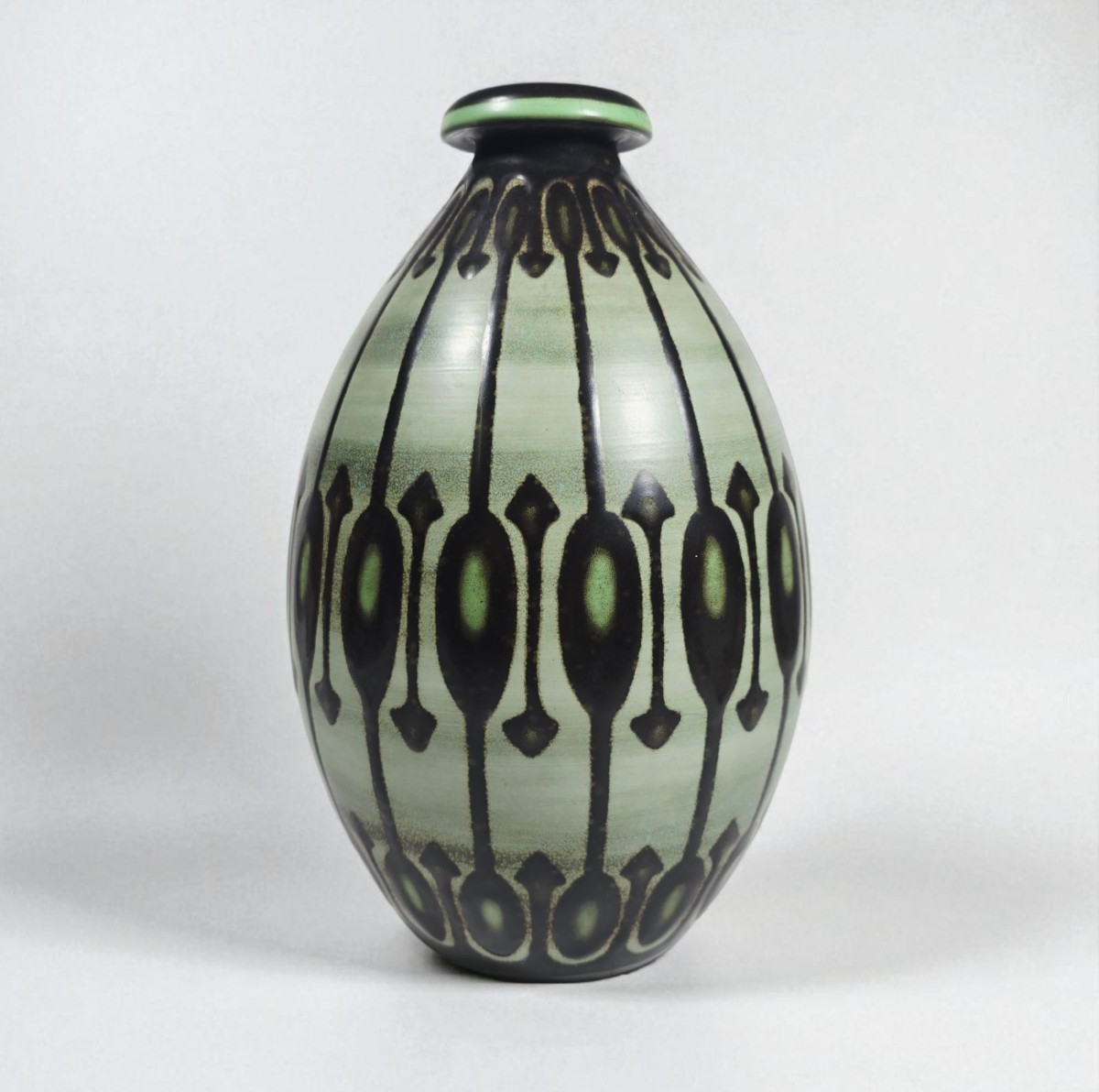 Stoneware Vase By Charles Catteau For Keramis