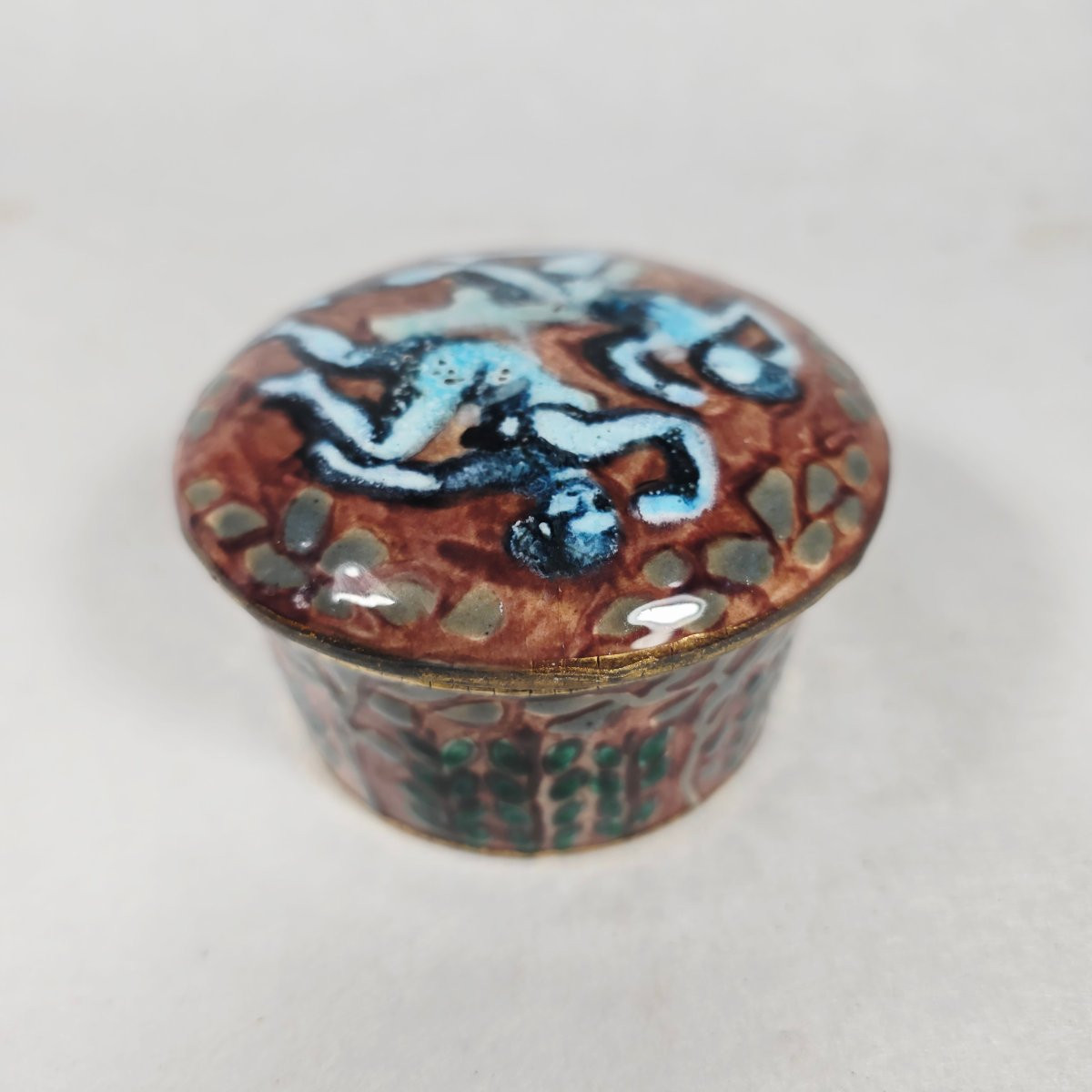 André Methey, Rare Ceramic Box -photo-4