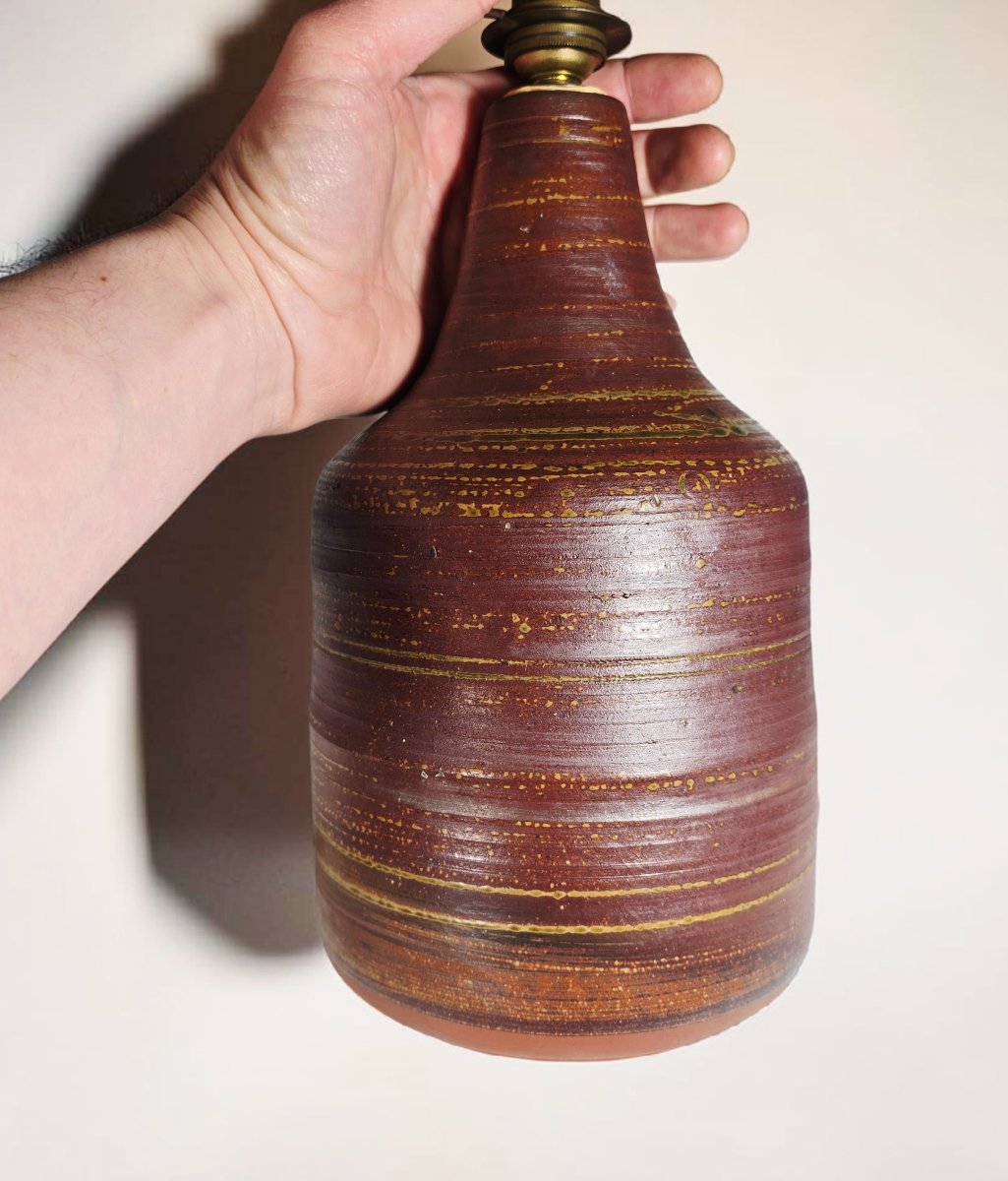 Jacques POUCHAIN,  lampe en céramique -photo-3