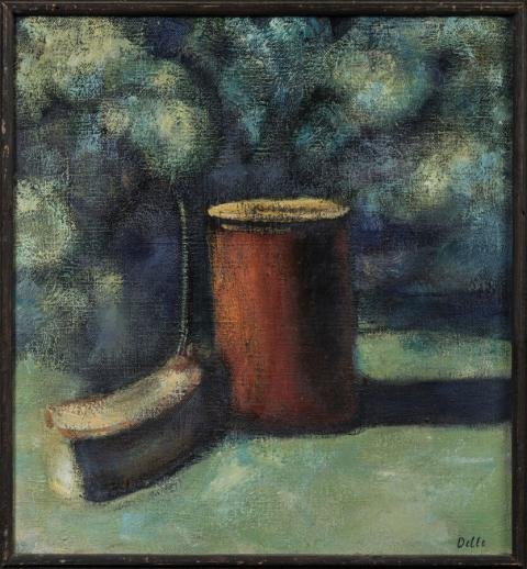 Biruta DELLE (1946 - 2025) Danzs. 1989. Huile sur toile.-photo-1