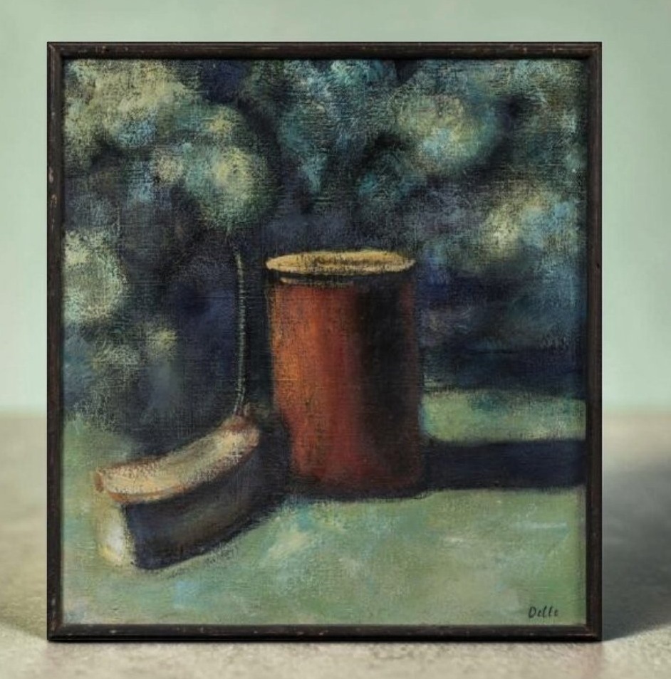Biruta DELLE (1946 - 2025) Danzs. 1989. Huile sur toile.