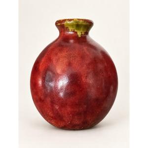 Pierre Adrien Dalpayrat,  vase boule en céramique 