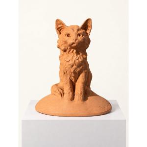 Marguerite Monot, chat en terre cuite