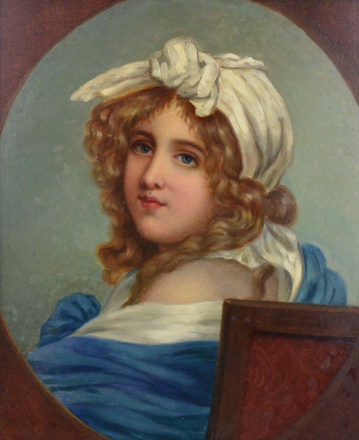 John Stevens (1793-1868) Portrait d'Une Jeune Fille HSP-photo-2