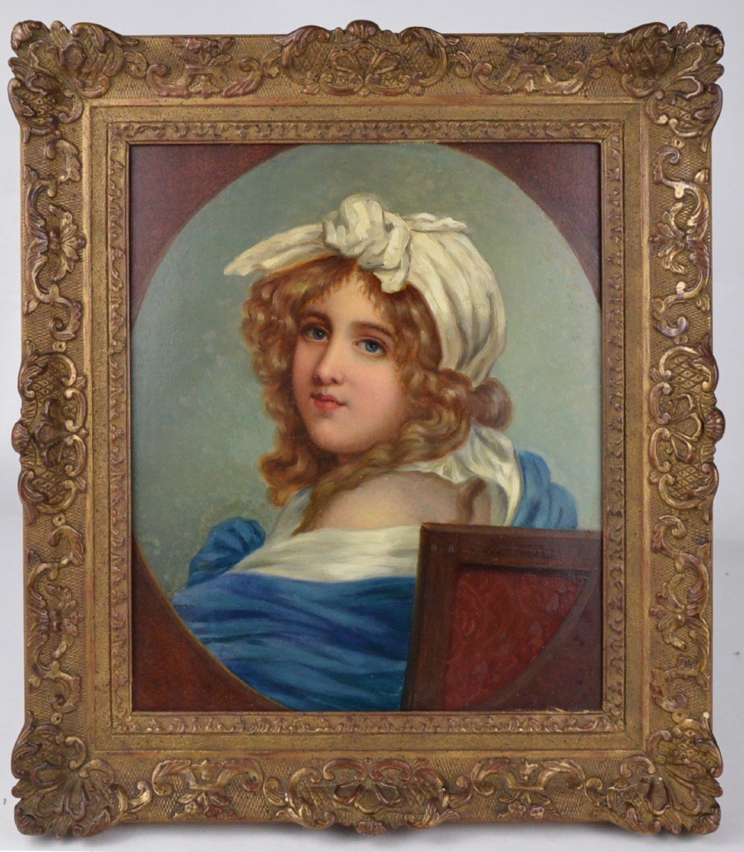 John Stevens (1793-1868) Portrait d'Une Jeune Fille HSP