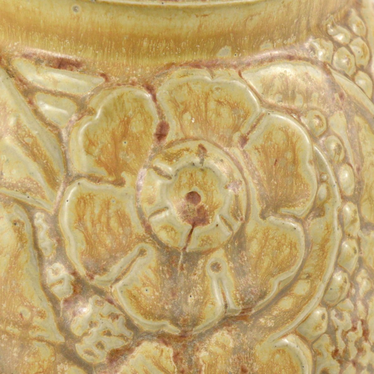 Vase Art Deco En Grés d'Art Roger Guerin Bouffioulx Mod. 700 Signé-photo-1