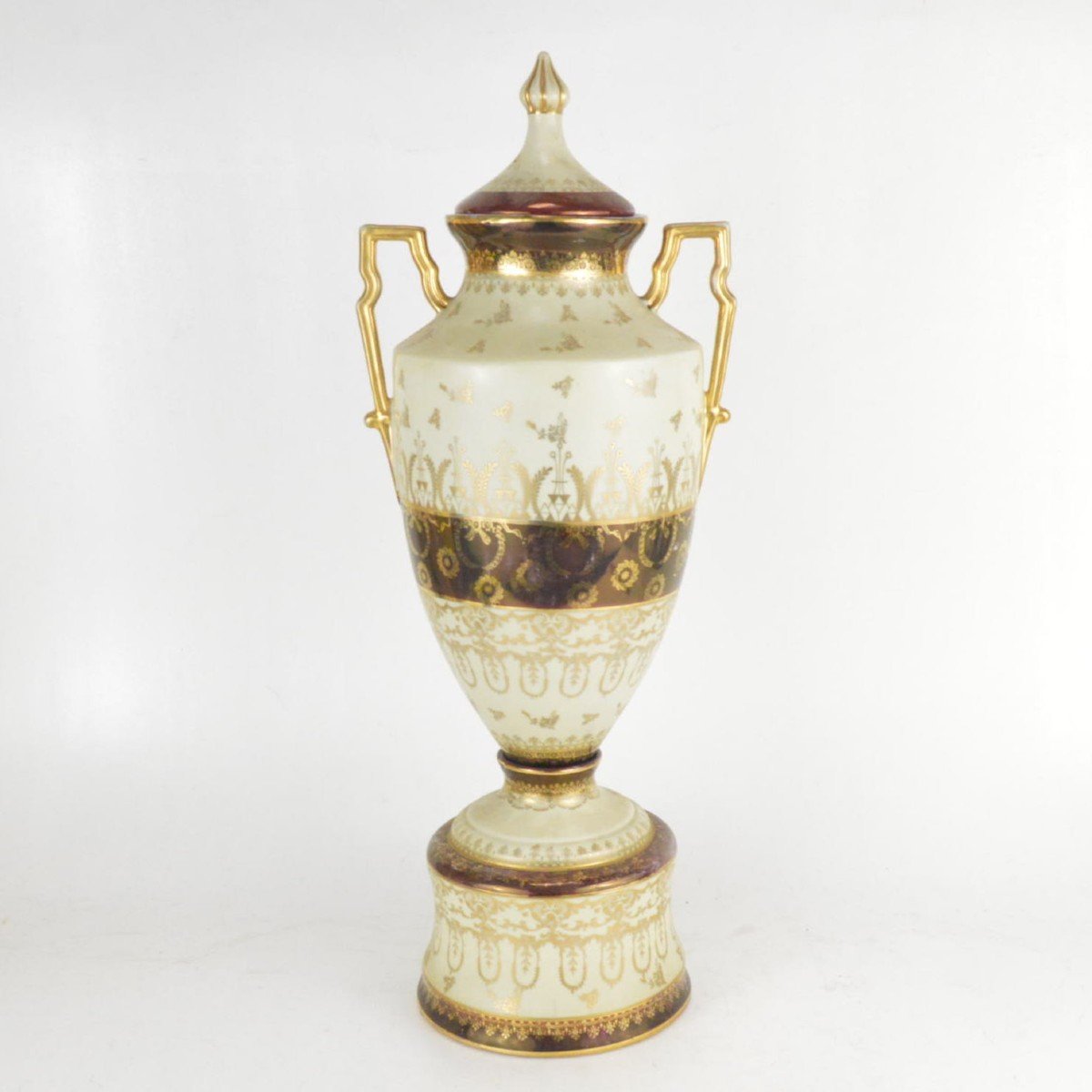 Large Porcelain Vase In A Taste Of Vienna Circa 1900 54 Cm-photo-2