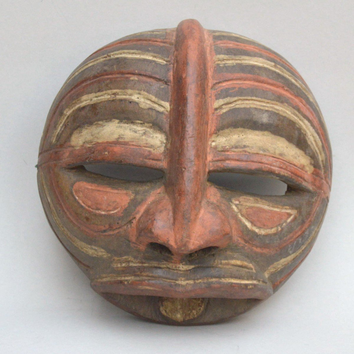 Baluba Mask Congo Patinated Wood-photo-2