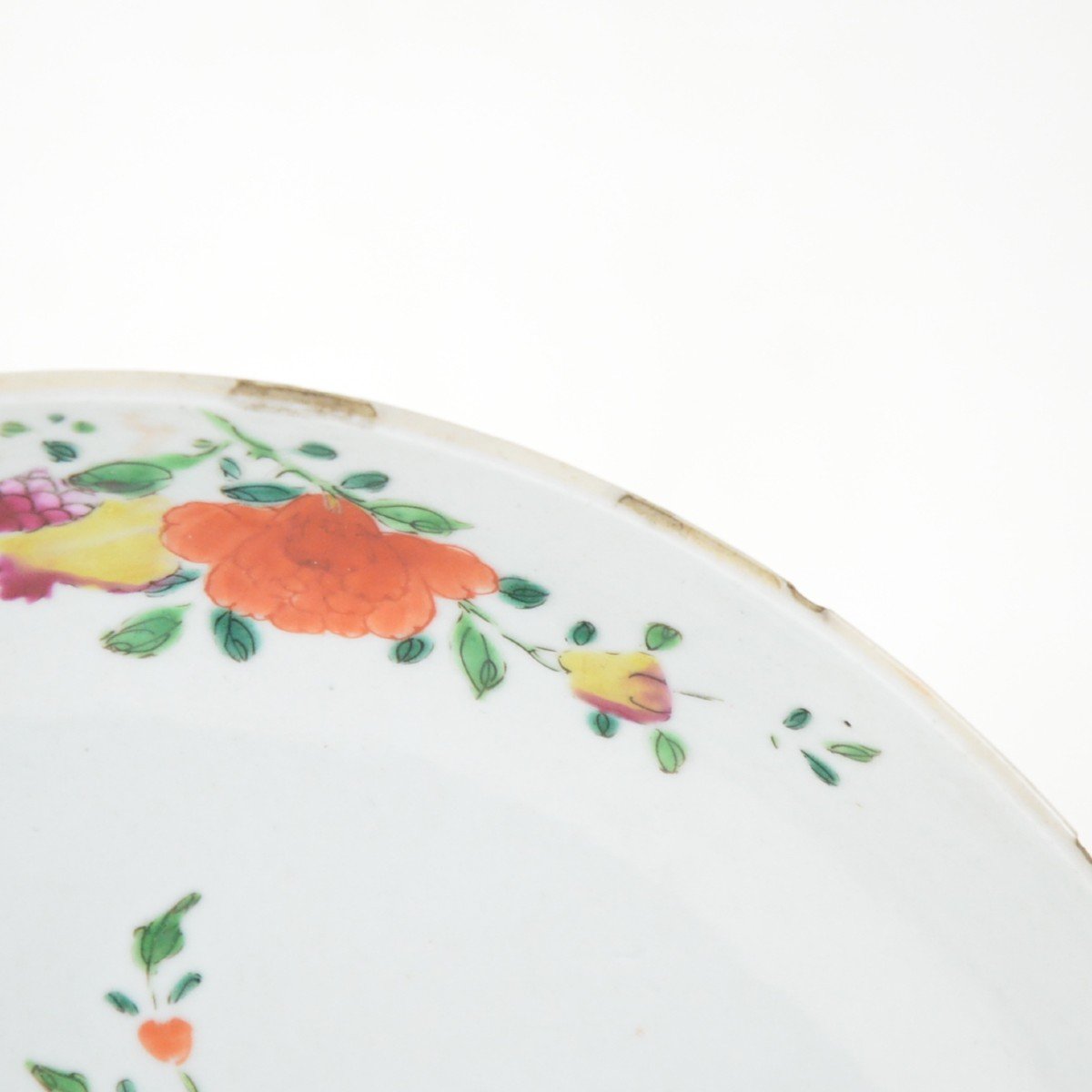 Chinese Porcelain Famille Rose Plate Guilded With Roosters, Qing Dynasty 18th Century-photo-6