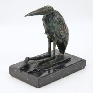 Patinated Bronze Sculpture Of A Marabout