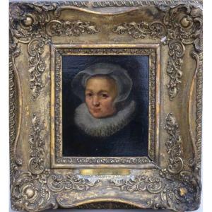 Portrait De Femme Ecole Du XVIIème, Entourage De Michiel Jansz Van Miereveld (1567 - 1641) HSP