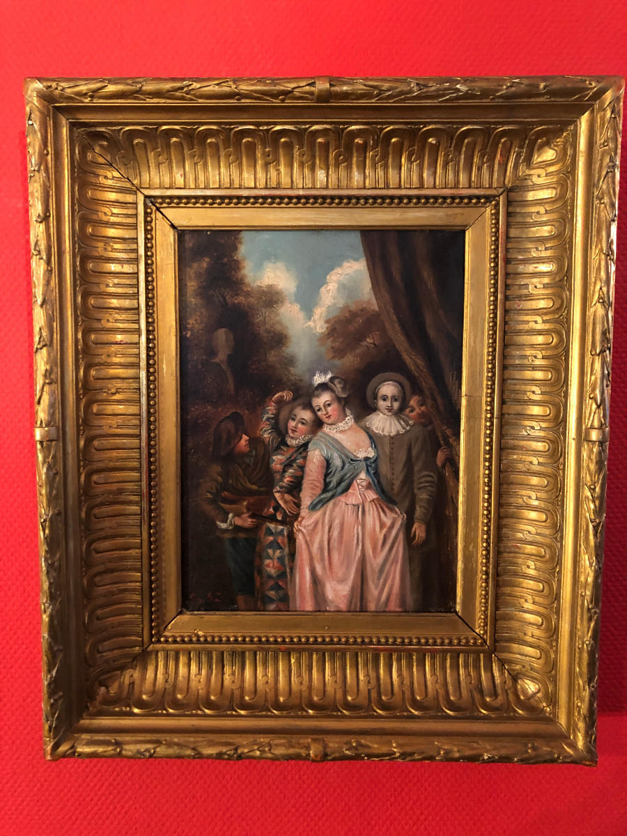 Carnival Scene In Venice With People In Costume, In Its Original Setting, 19th Century