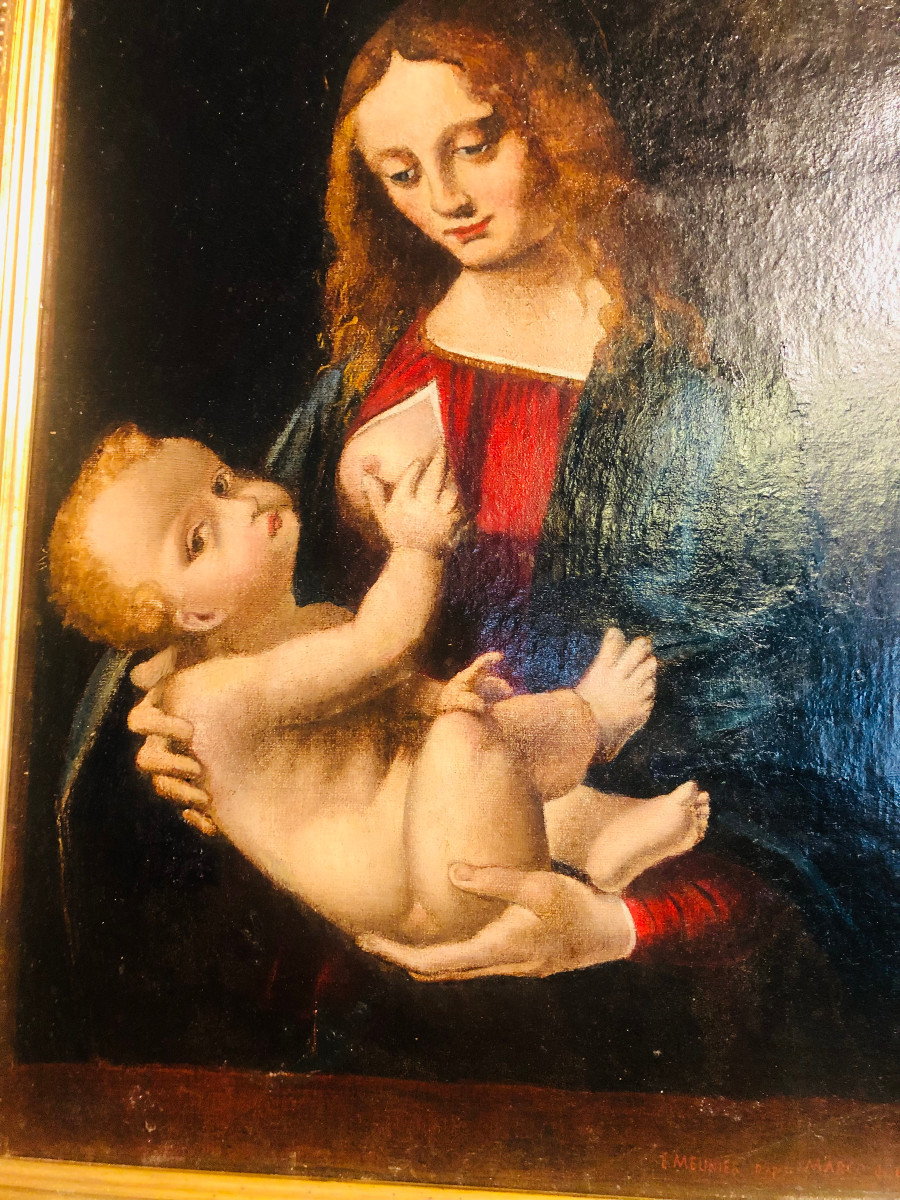 Portrait Of A Madonna By An Old Master, 16th Century-photo-3