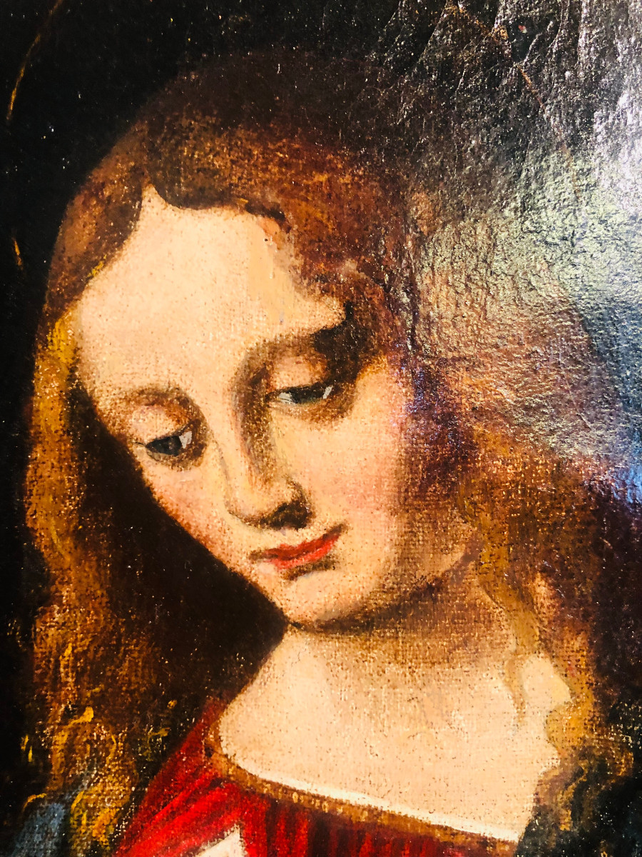 Portrait Of A Madonna By An Old Master, 16th Century-photo-4