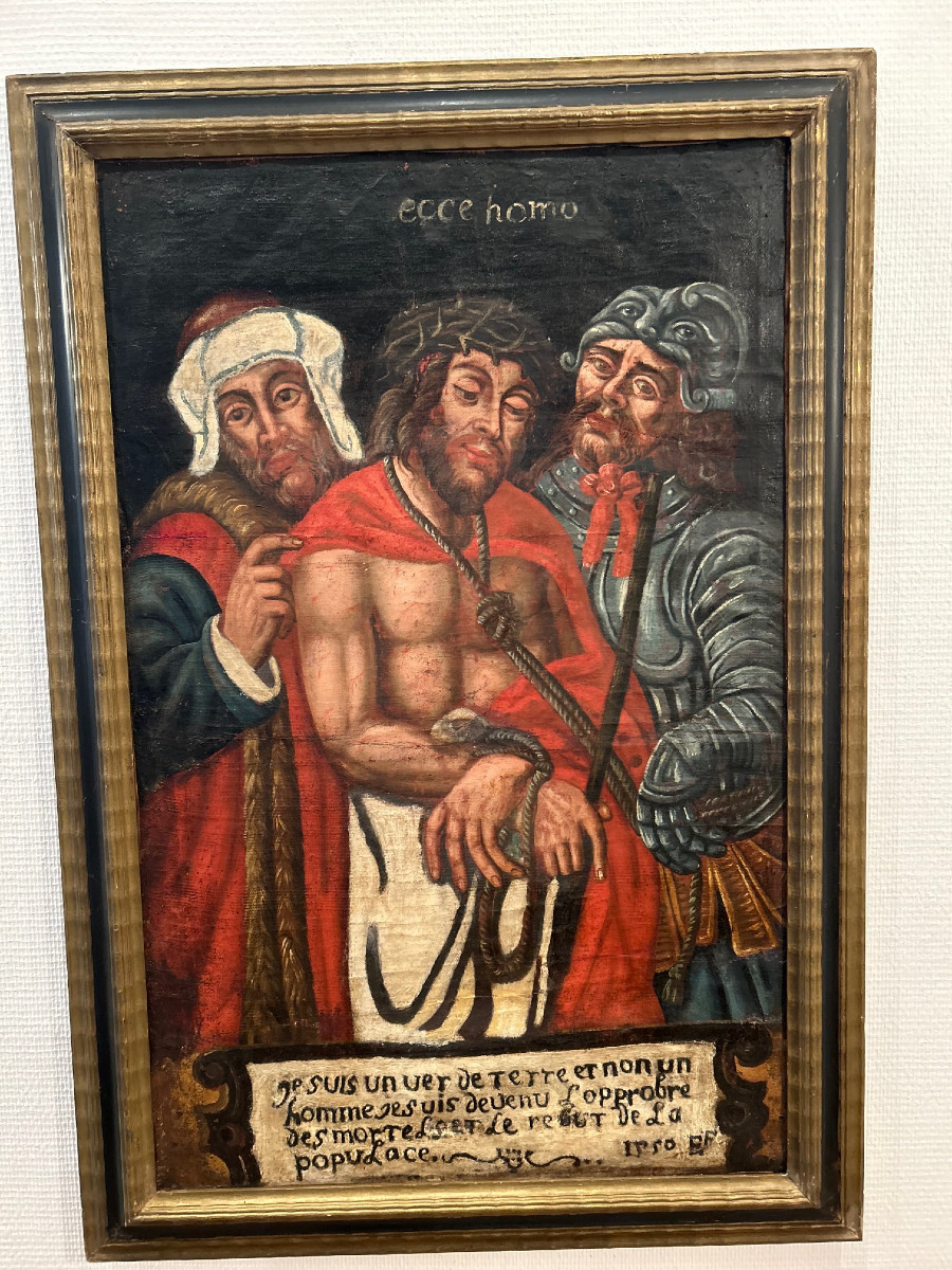 An Antique Popular Painting, "ecce Homo", 1550-photo-2