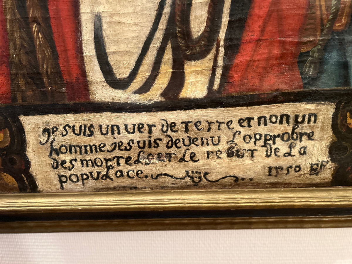 An Antique Popular Painting, "ecce Homo", 1550-photo-4