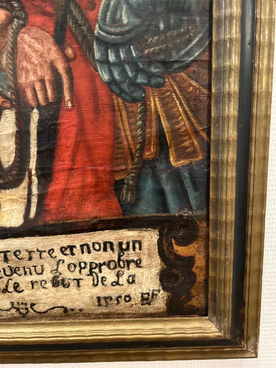 An Antique Popular Painting, "ecce Homo", 1550-photo-5