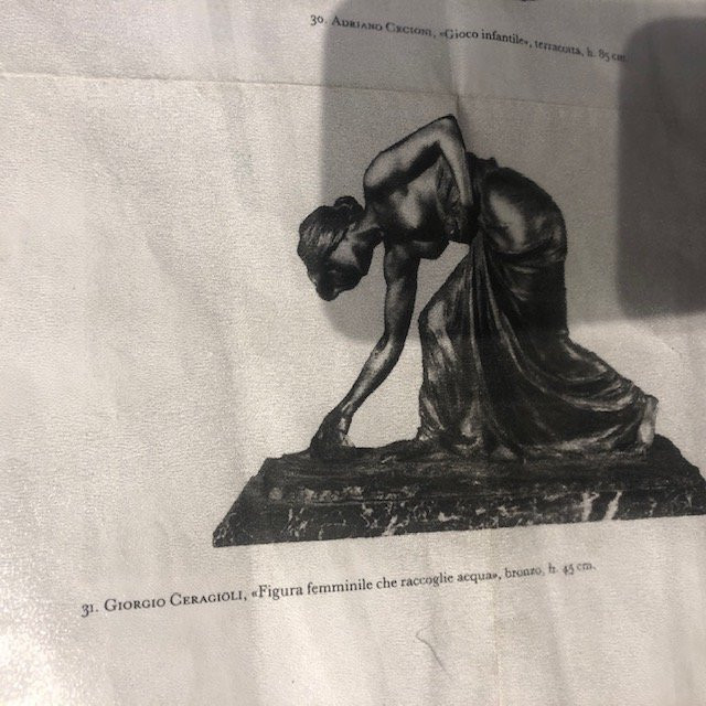 Bronze Bust Of A Woman Drawing Water, Art Nouveau-photo-6