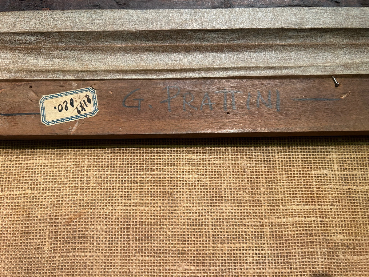 Paysage italien représentant le golfe de Naples et le Vésuve, XIX siécle-photo-5