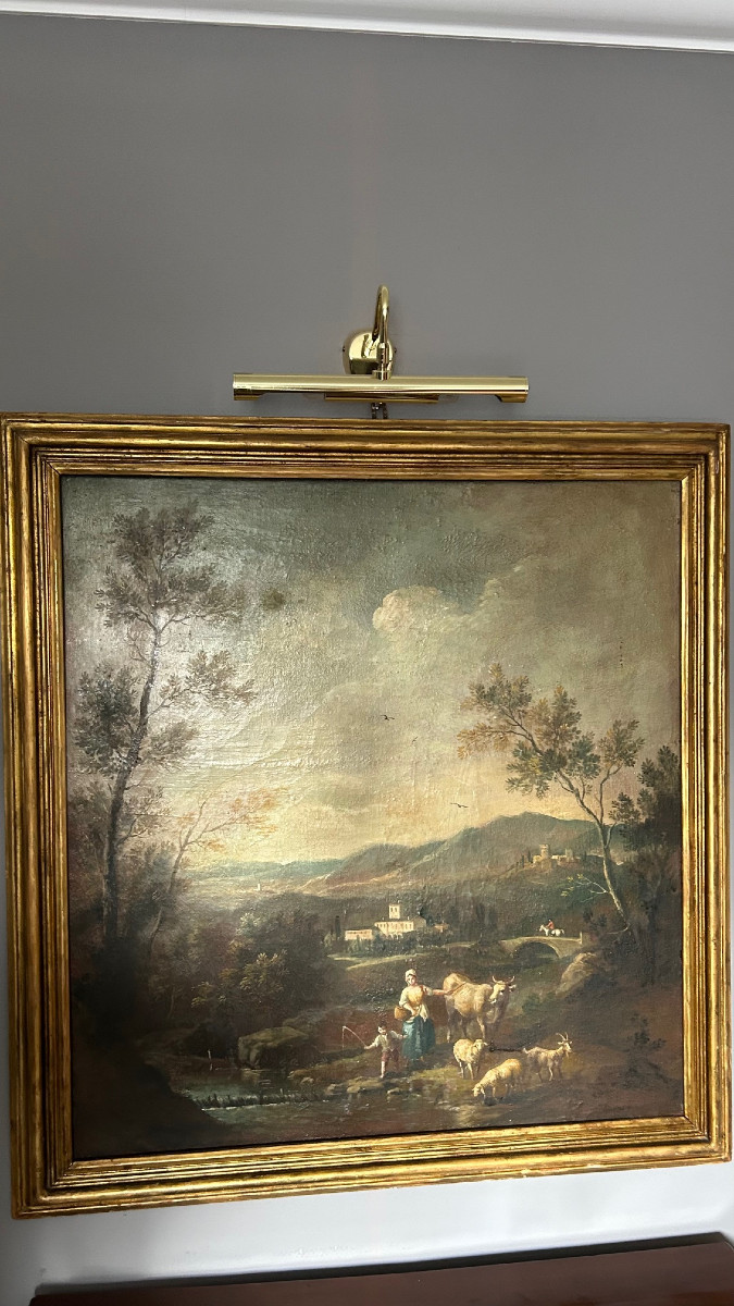 Un tableau de paysage de l'école véntienne ancienne, XVII siécle